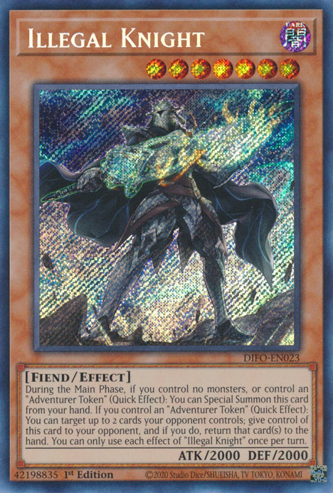 Illegal Knight [DIFO-EN023] Secret Rare | Mega City Incorporated