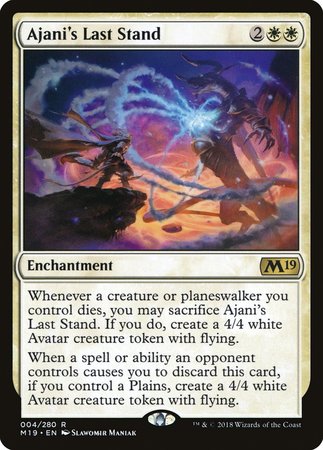 Ajani's Last Stand [Core Set 2019] | Mega City Incorporated