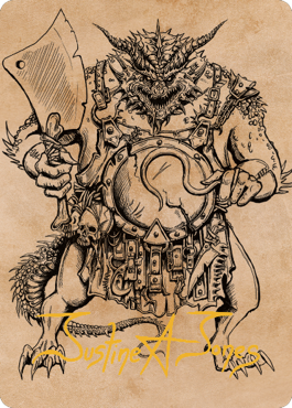 Thrakkus the Butcher Art Card (Gold-Stamped Signature) [Commander Legends: Battle for Baldur's Gate Art Series] | Mega City Incorporated