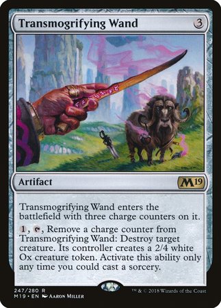 Transmogrifying Wand [Core Set 2019] | Mega City Incorporated