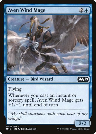 Aven Wind Mage [Core Set 2019] | Mega City Incorporated