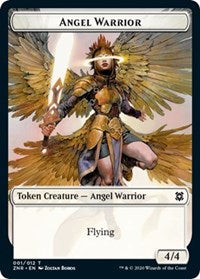 Angel Warrior // Hydra Double-sided Token [Zendikar Rising Tokens] | Mega City Incorporated