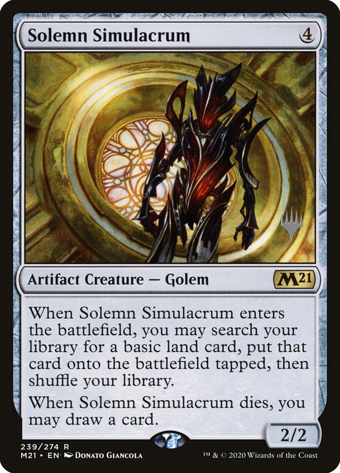 Solemn Simulacrum (Promo Pack) [Core Set 2021 Promos] | Mega City Incorporated