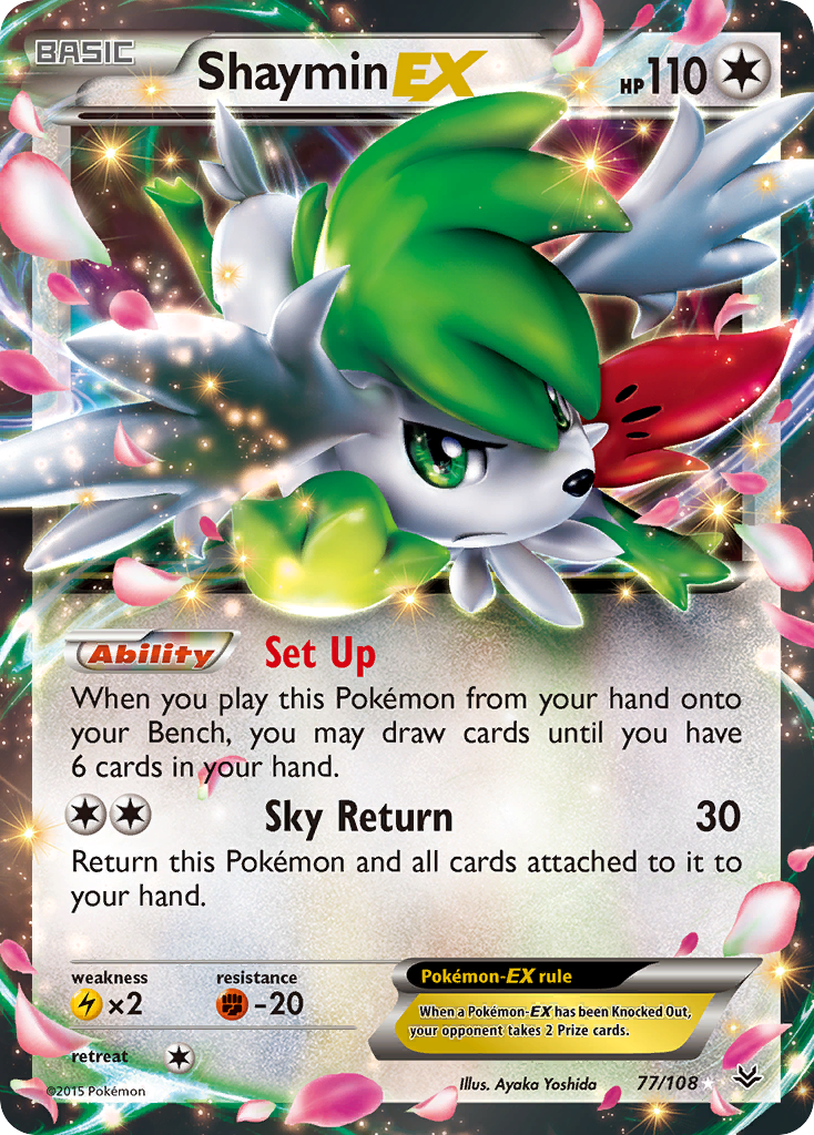 Shaymin EX (77/108) [XY: Roaring Skies] | Mega City Incorporated