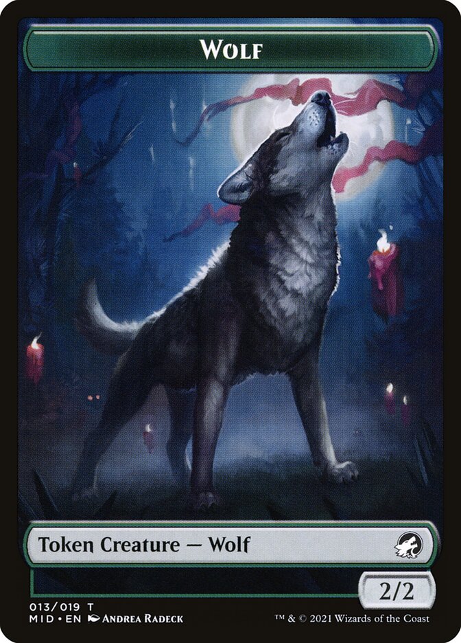 Wolf (013) // Clue (016) Double-sided Token [Challenger Decks 2022 Tokens] | Mega City Incorporated