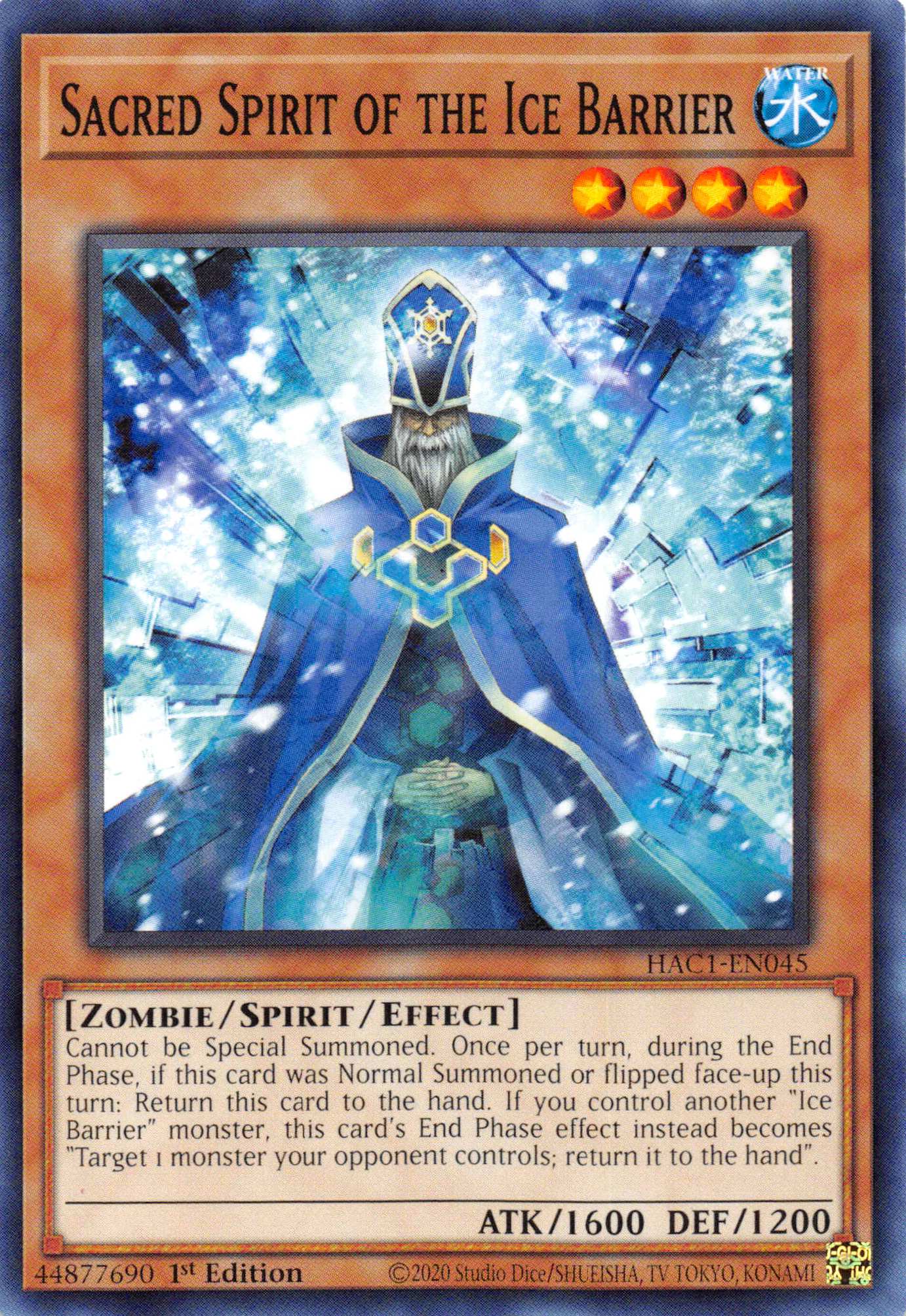 Sacred Spirit of the Ice Barrier (Duel Terminal) [HAC1-EN045] Parallel Rare | Mega City Incorporated