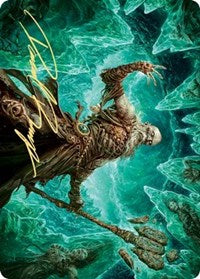 Draugr Necromancer Art Card (Gold-Stamped Signature) [Kaldheim: Art Series] | Mega City Incorporated