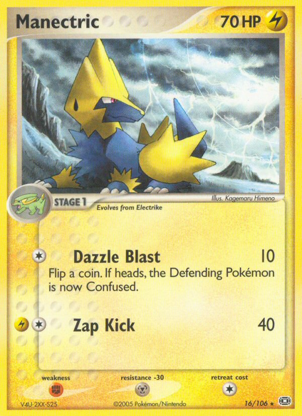 Manectric (16/106) [EX: Emerald] | Mega City Incorporated