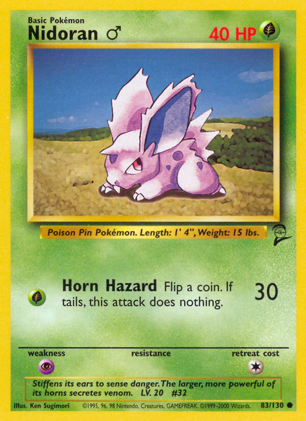 Nidoran (83/130) (Male) [Base Set 2] | Mega City Incorporated