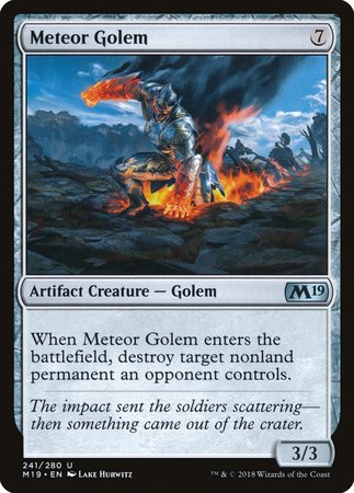 Meteor Golem [Core Set 2019] | Mega City Incorporated