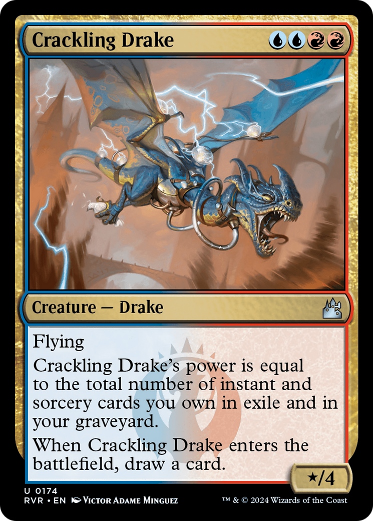 Crackling Drake [Ravnica Remastered] | Mega City Incorporated