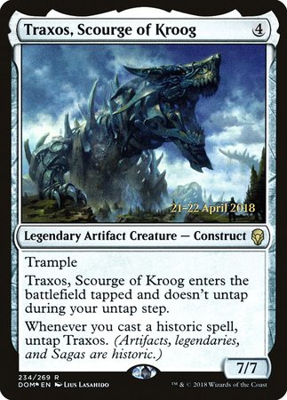 Traxos, Scourge of Kroog [Dominaria Promos] | Mega City Incorporated