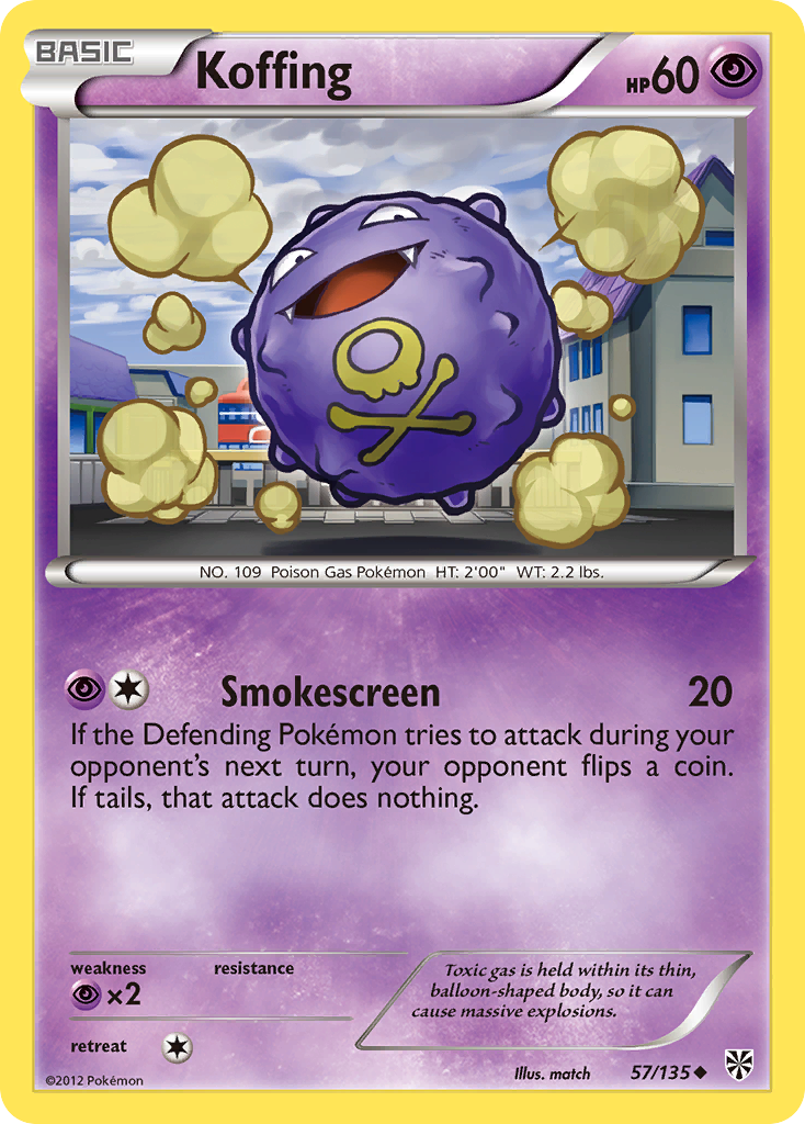 Koffing (57/135) [Black & White: Plasma Storm] | Mega City Incorporated