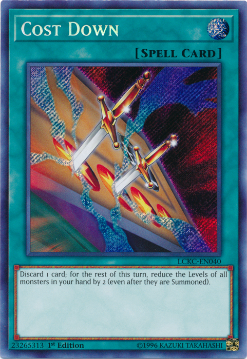 Cost Down [LCKC-EN040] Secret Rare | Mega City Incorporated