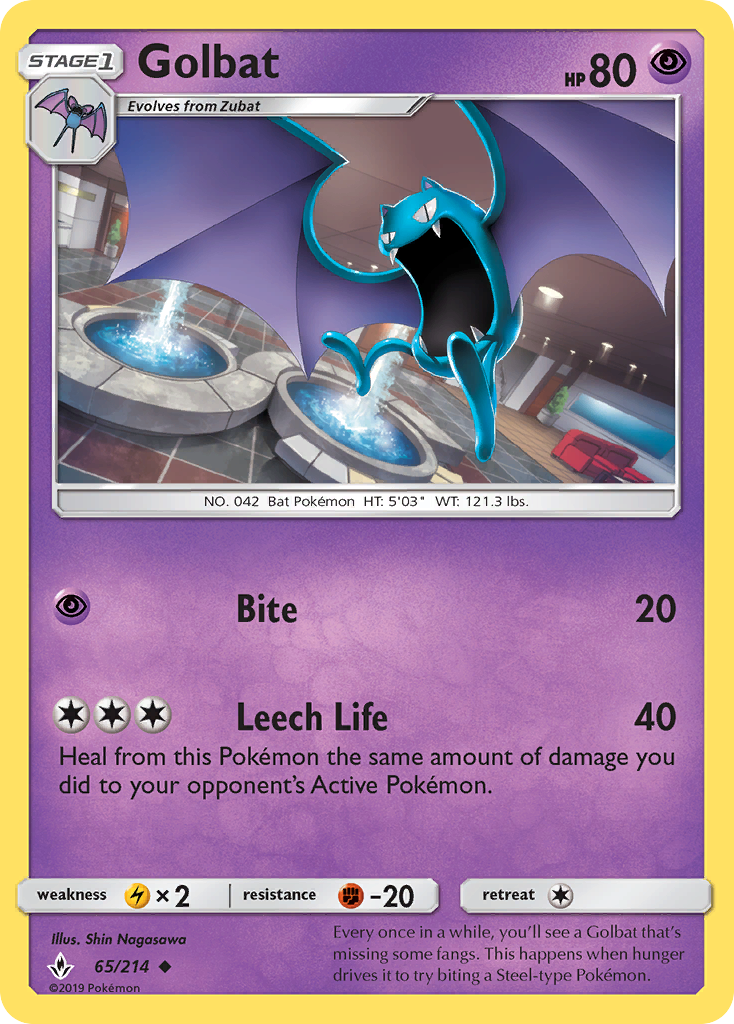 Golbat (65/214) [Sun & Moon: Unbroken Bonds] | Mega City Incorporated