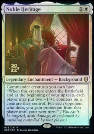 Noble Heritage [Commander Legends: Battle for Baldur's Gate Prerelease Promos] | Mega City Incorporated
