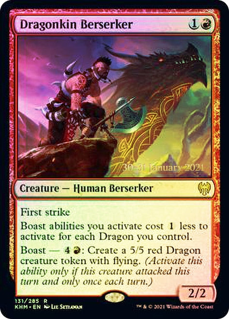 Dragonkin Berserker  [Kaldheim Prerelease Promos] | Mega City Incorporated