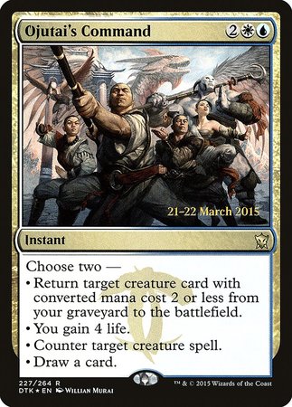 Ojutai's Command [Dragons of Tarkir Promos] | Mega City Incorporated