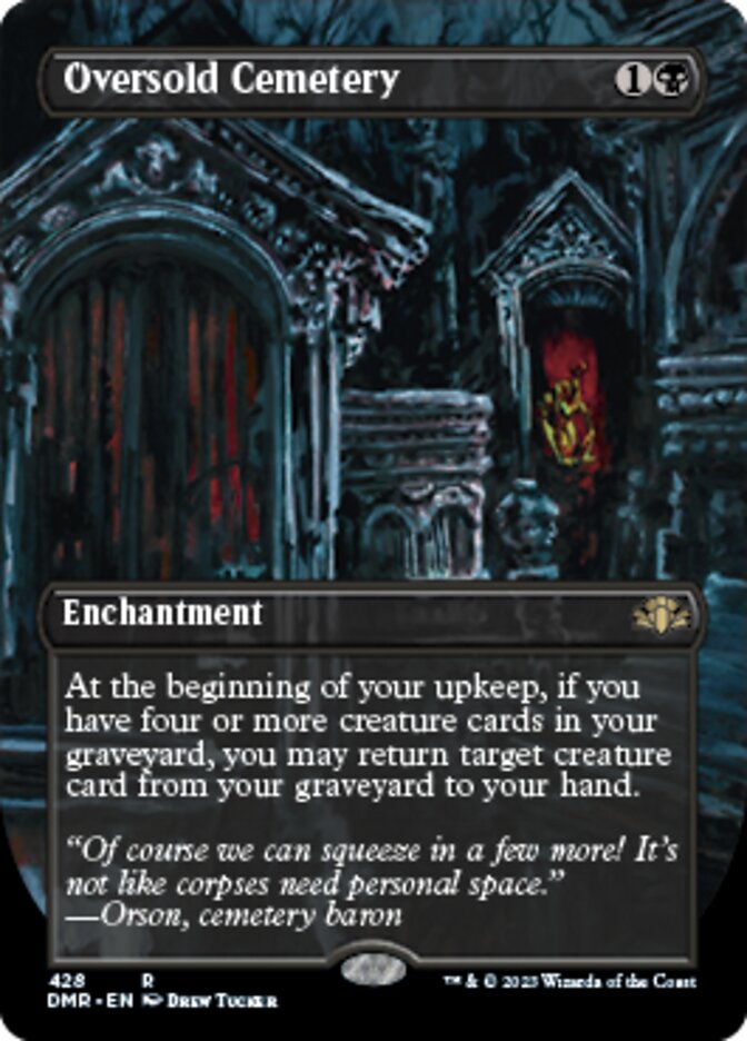 Oversold Cemetery (Borderless Alternate Art) [Dominaria Remastered] | Mega City Incorporated