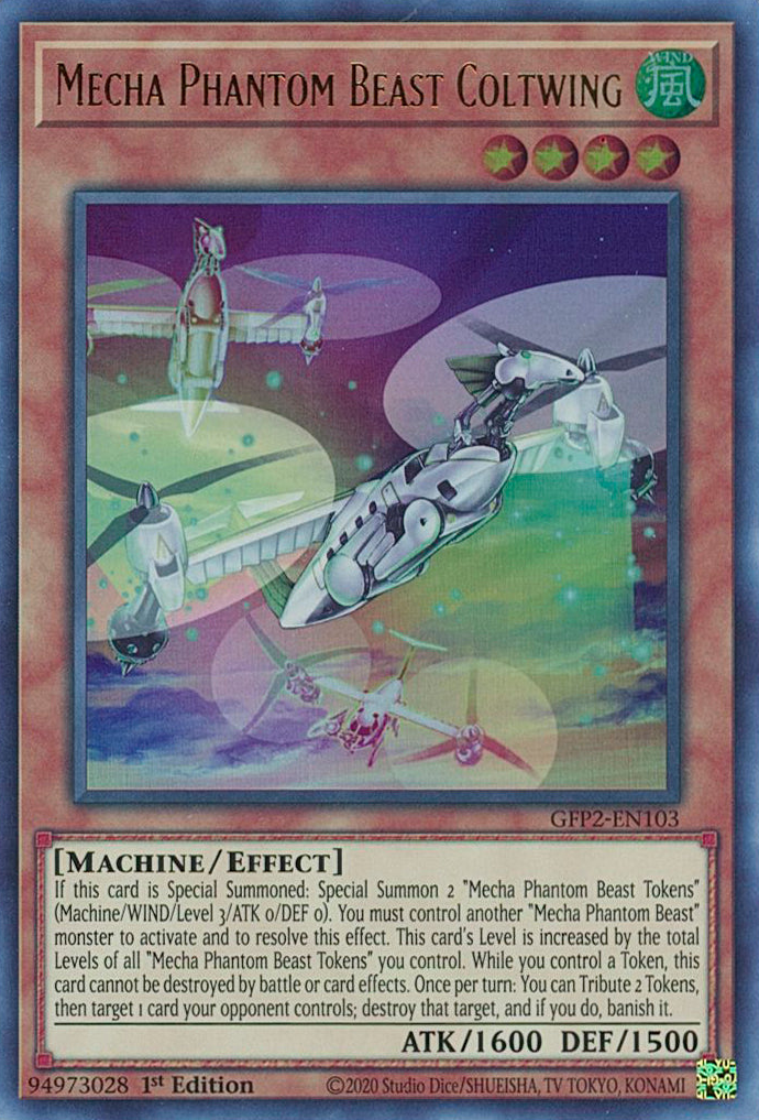 Mecha Phantom Beast Coltwing [GFP2-EN103] Ultra Rare | Mega City Incorporated