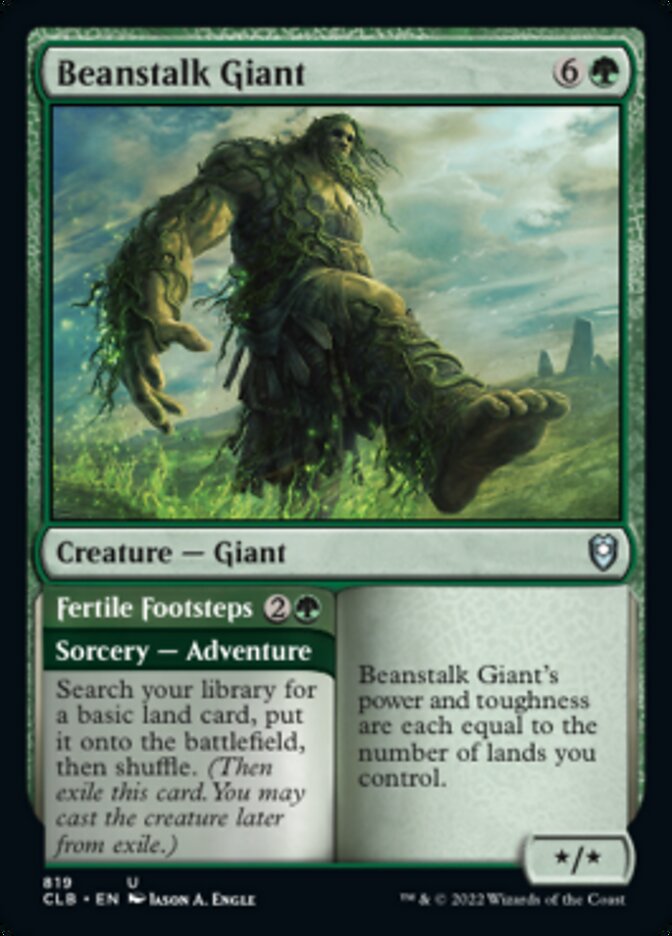 Beanstalk Giant // Fertile Footsteps [Commander Legends: Battle for Baldur's Gate] | Mega City Incorporated