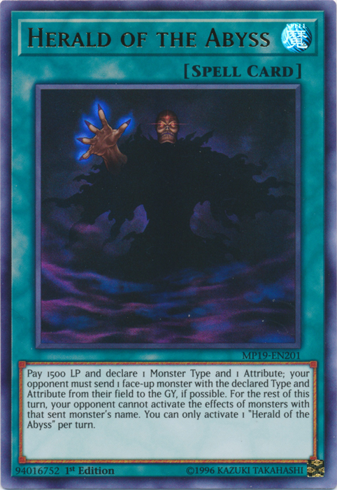 Herald of the Abyss [MP19-EN201] Ultra Rare | Mega City Incorporated