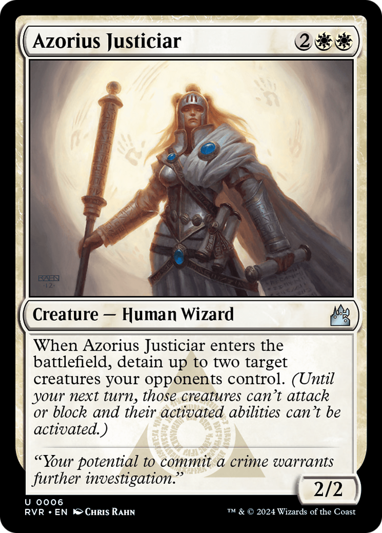 Azorius Justiciar [Ravnica Remastered] | Mega City Incorporated