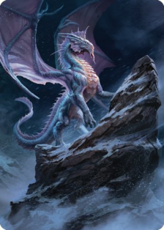 Ancient Silver Dragon Art Card (06) [Commander Legends: Battle for Baldur's Gate Art Series] | Mega City Incorporated