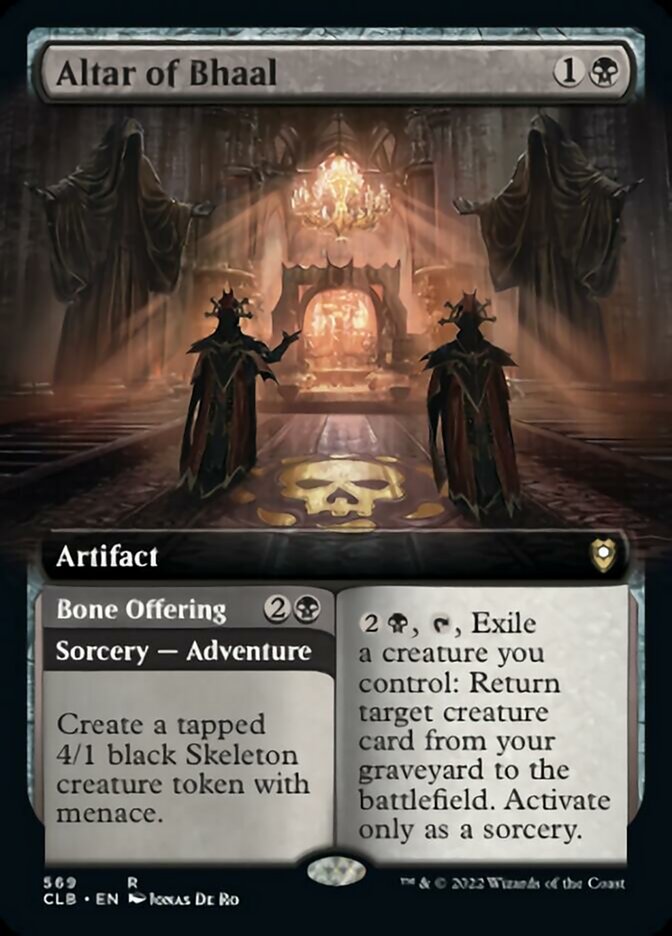 Altar of Bhaal // Bone Offering (Extended Art) [Commander Legends: Battle for Baldur's Gate] | Mega City Incorporated