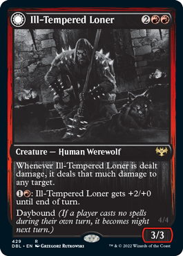 Ill-Tempered Loner // Howlpack Avenger [Innistrad: Double Feature] | Mega City Incorporated