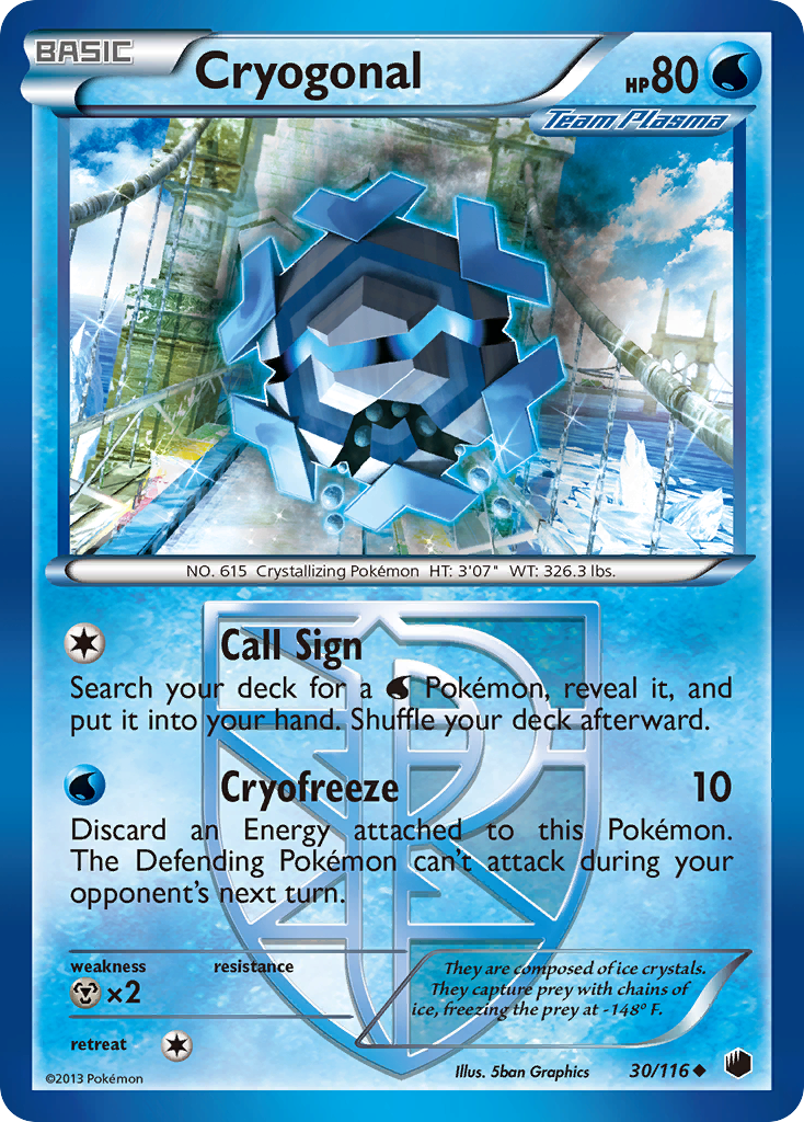 Cryogonal (30/116) [Black & White: Plasma Freeze] | Mega City Incorporated