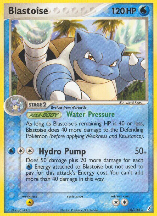 Blastoise (14/100) (Theme Deck Exclusive) [EX: Crystal Guardians] | Mega City Incorporated