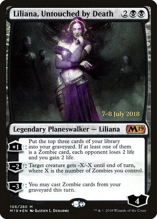 Liliana, Untouched by Death [Core Set 2019 Promos] | Mega City Incorporated