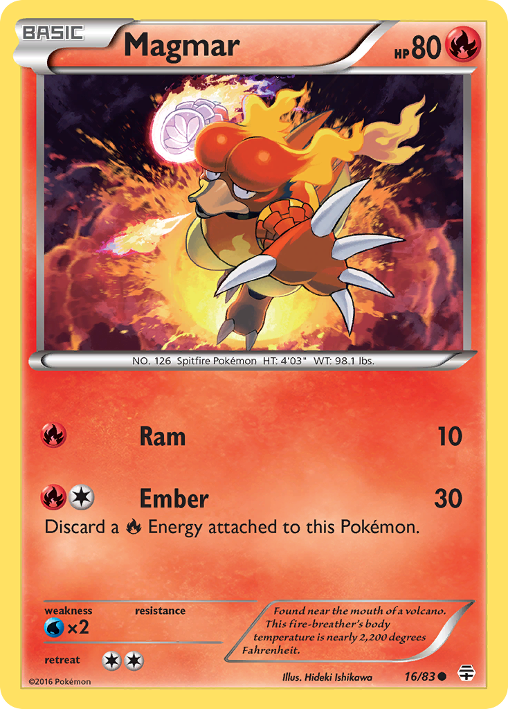 Magmar (16/83) [XY: Generations] | Mega City Incorporated