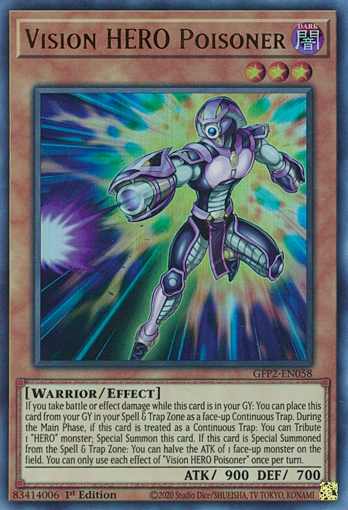 Vision HERO Poisoner [GFP2-EN058] Ultra Rare | Mega City Incorporated