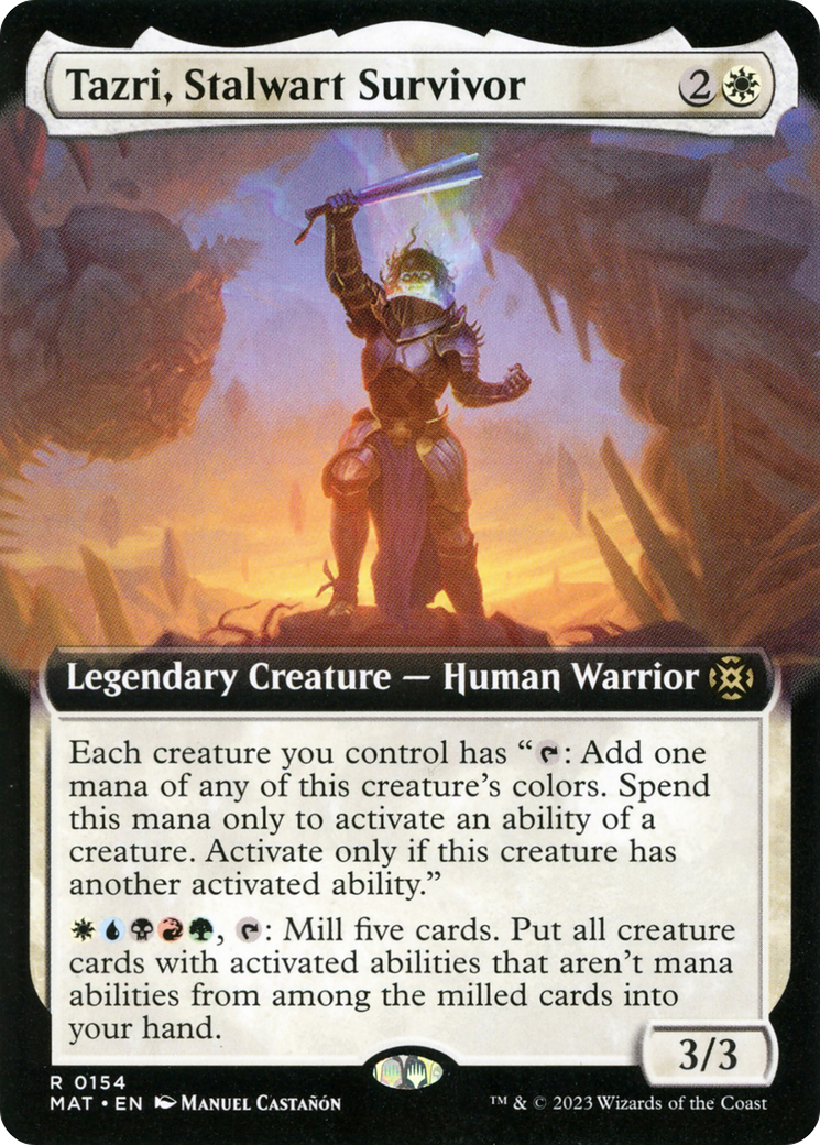 Tazri, Stalwart Survivor (Extended Art) [March of the Machine: The Aftermath] | Mega City Incorporated