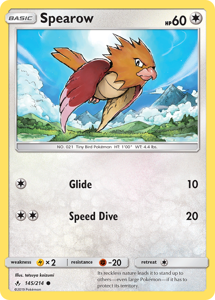 Spearow (145/214) [Sun & Moon: Unbroken Bonds] | Mega City Incorporated