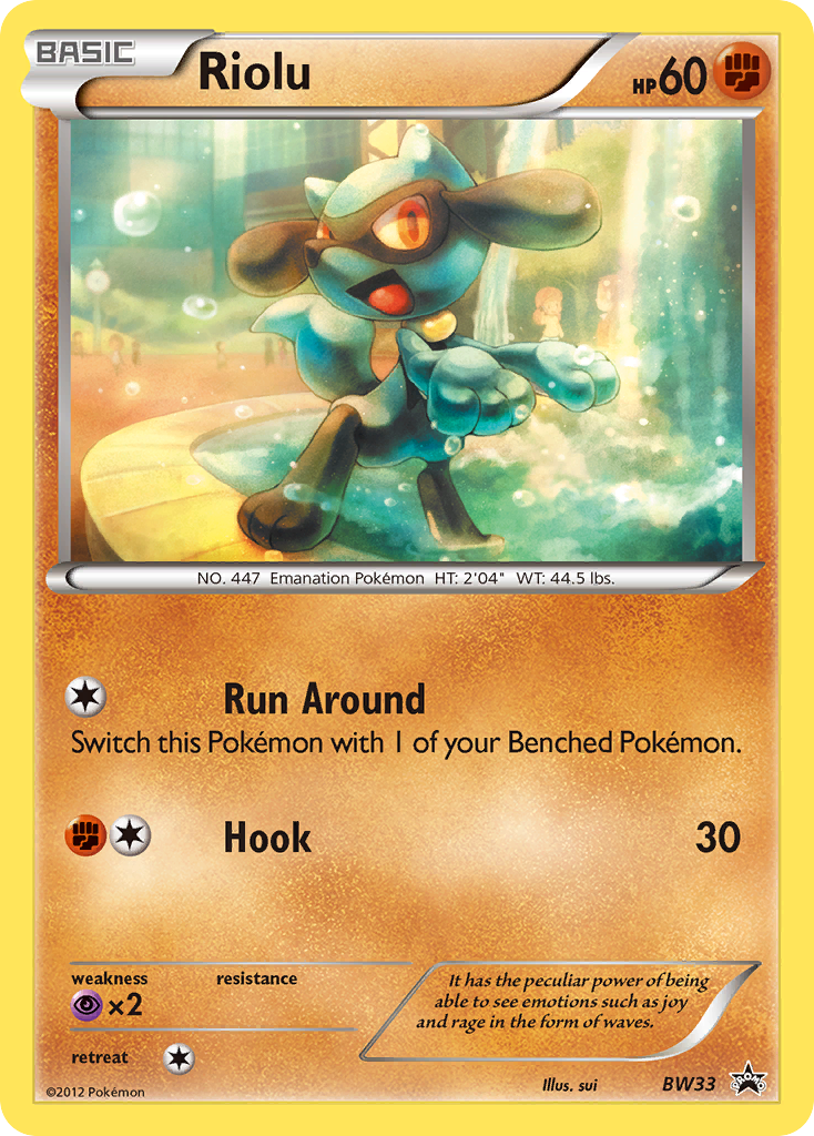 Riolu (BW33) [Black & White: Black Star Promos] | Mega City Incorporated