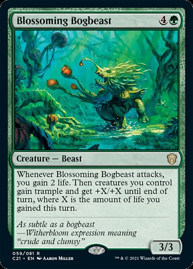 Blossoming Bogbeast [Commander 2021] | Mega City Incorporated