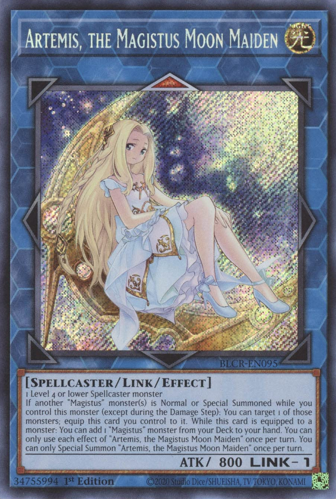 Artemis, the Magistus Moon Maiden [BLCR-EN095] Secret Rare | Mega City Incorporated