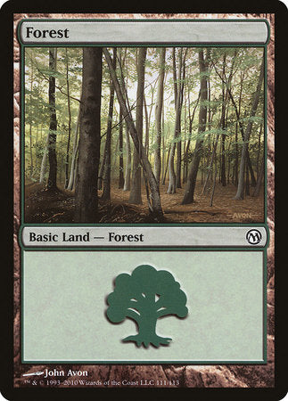 Forest (111) [Duels of the Planeswalkers] | Mega City Incorporated