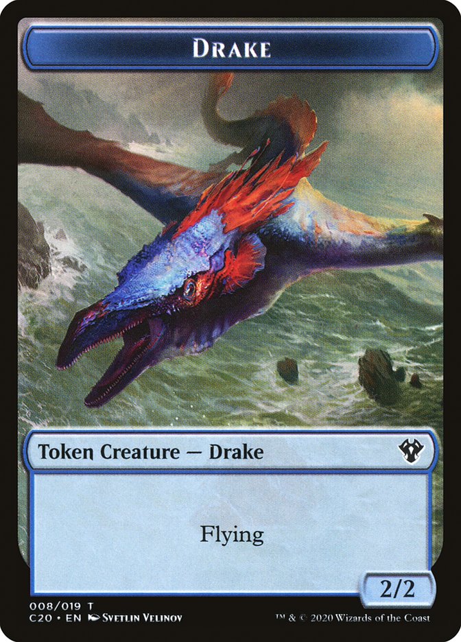 Human Soldier (005) // Drake Double-sided Token [Commander 2020 Tokens] | Mega City Incorporated