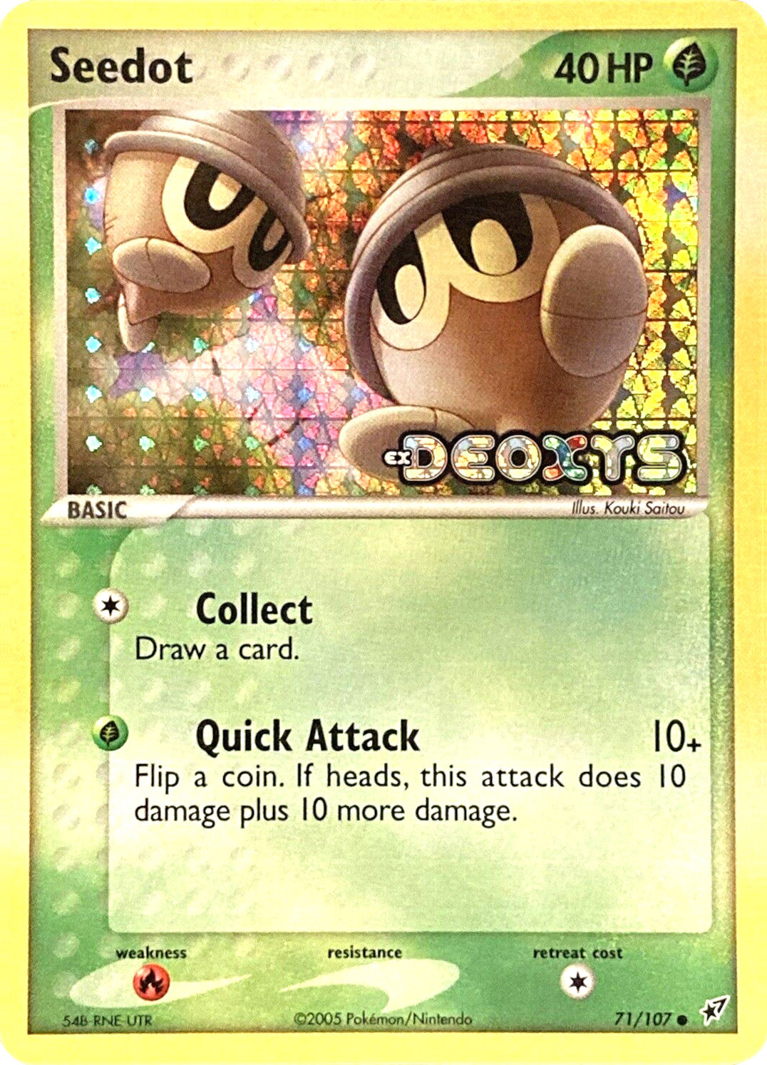 Seedot (71/107) (Stamped) [EX: Deoxys] | Mega City Incorporated