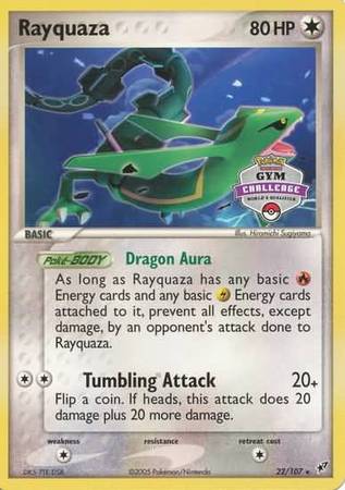 Rayquaza (22/107) (Gym Challenge Promo) [EX: Deoxys] | Mega City Incorporated