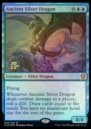 Ancient Silver Dragon [Commander Legends: Battle for Baldur's Gate Prerelease Promos] | Mega City Incorporated