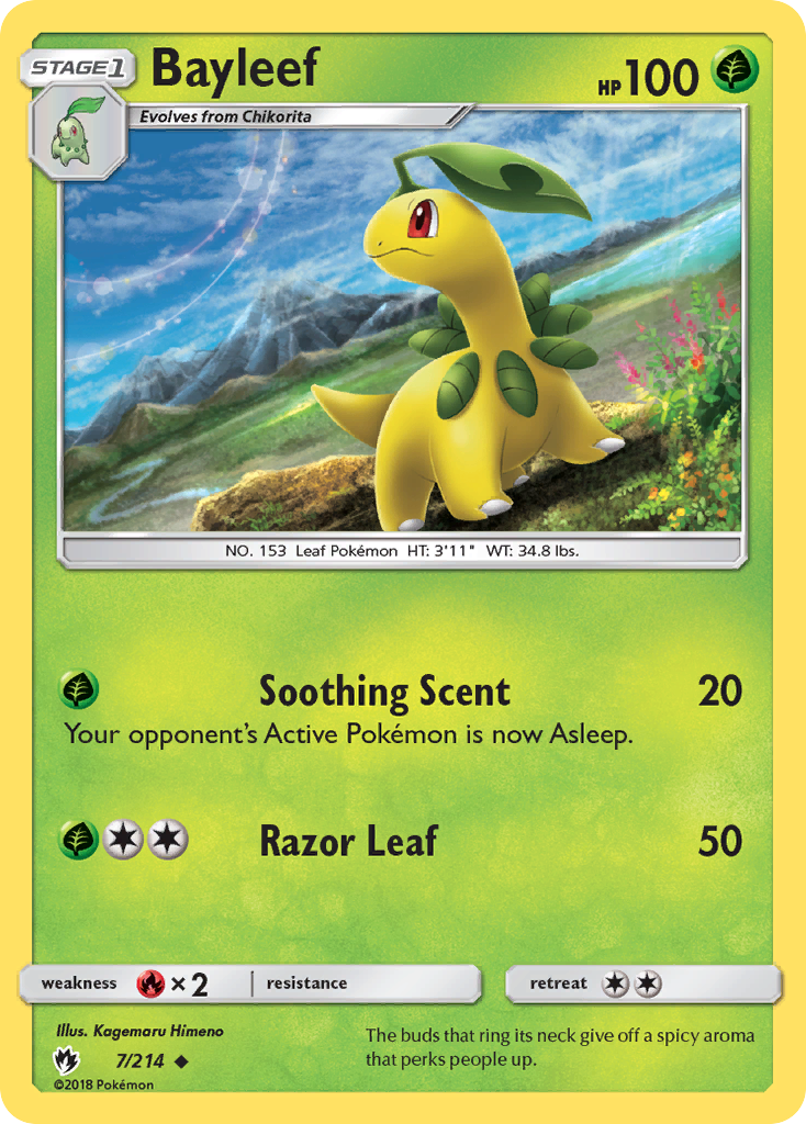 Bayleef (7/214) [Sun & Moon: Lost Thunder] | Mega City Incorporated