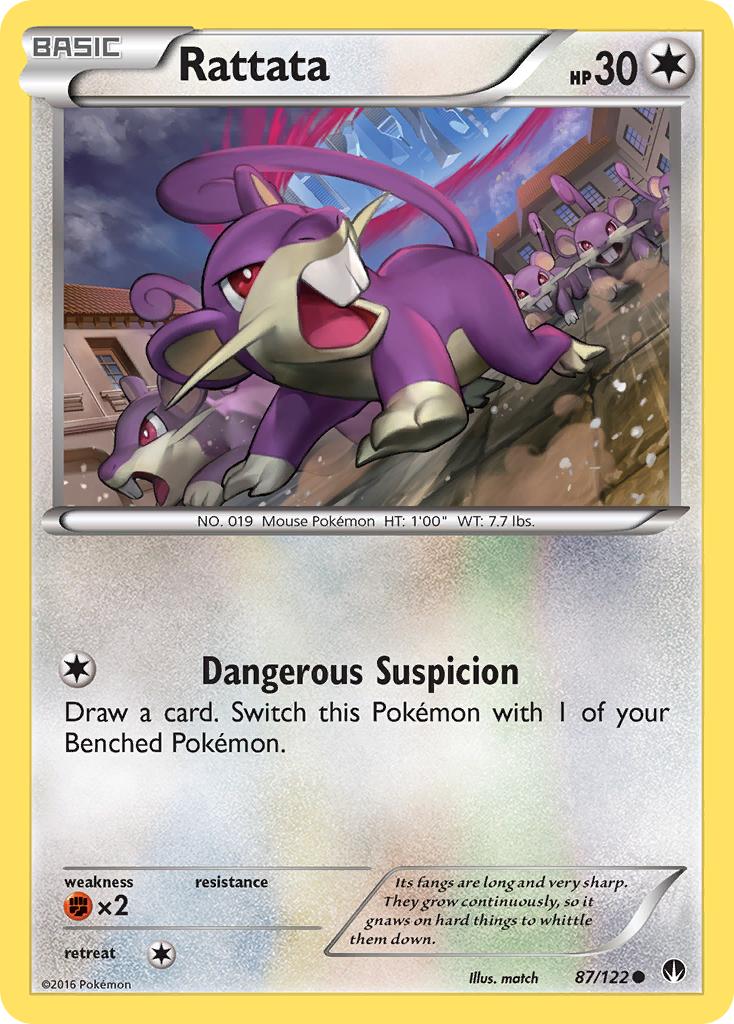 Rattata (87/122) [XY: BREAKpoint] | Mega City Incorporated