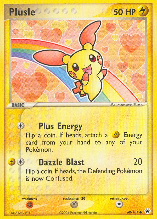 Plusle (69/101) [EX: Hidden Legends] | Mega City Incorporated