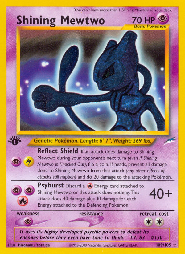 Shining Mewtwo (109/105) [Neo Destiny 1st Edition] | Mega City Incorporated