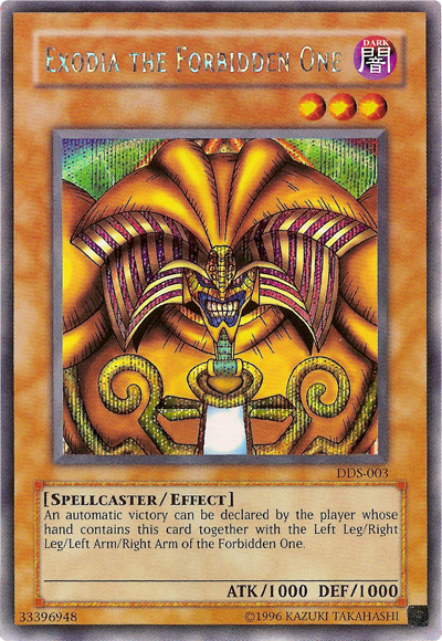 Exodia the Forbidden One (Dark Duel Stories) [DDS-003] Secret Rare | Mega City Incorporated